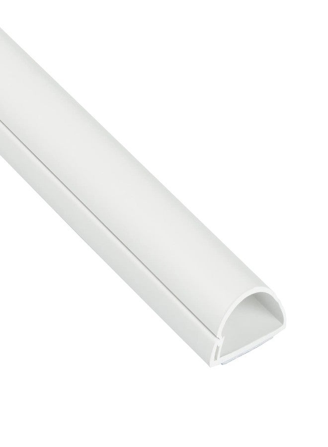 D-Line Cable Raceway On-Wall Cord Cover | 1D3015W | Surface Mount Electrical Channel to Hide and Conceal Cords, Cables, and Wires | White, Paintable - Image 1